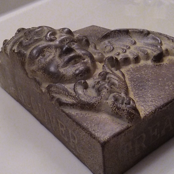 ANGEL *Signed iron bisque wash, Atlantis Tile, like Sid Dickens. *Rare & Retired - Picture 3 of 14